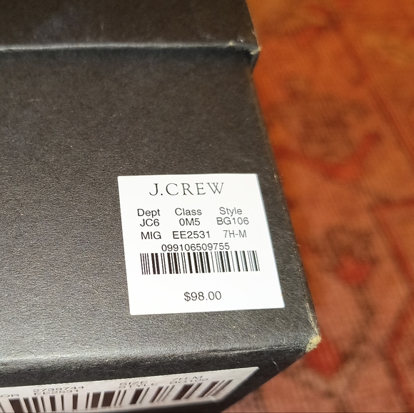 JCrew Canvas & Leather with Gold Metallic - Picture 9 of 9